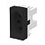 MODULO TOMADA 20A 2P+T PRETO 4036 HABITAT FAME - Imagem 1
