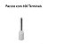 TERMINAL ILHOS/TUBO BRANCO SIMPLES 0,5MM PCT C/100PC - Imagem 1