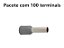 TERMINAL ILHOS/TUBO CINZA SIMPLES 0,75MM PCT C/100PC - Imagem 1