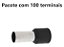 TERMINAL ILHOS/TUBO PRETO SIMPLES 1,50MM PCT C/100PC - Imagem 1