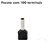 TERMINAL ILHOS/TUBO PRETO DUPLO 1,50MM PCT C/100PC - Imagem 1