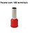 TERMINAL ILHOS/TUBO VERMELHO SIMPLES 10,00MM PCT C/100PC - Imagem 1