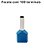 TERMINAL ILHOS/TUBO AZUL DUPLO 2,50MM PCT C/100PC - Imagem 1