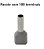 TERMINAL ILHOS/TUBO CINZA DUPLO 4,00MM PCT C/100PC - Imagem 1
