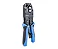 ALICATE CRIMPADOR PROFISSIONAL PARA CONECTOR  MODULAR PLUG R9, RJ11, RJ12 E RJ45 MX-2008AR METALTEX - Imagem 1
