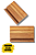 Kit Suporte De Madeira Natural 10cm Aladim Brindes (05 Unidades) - Imagem 1