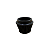 FILTRO DE AR .50 PRETO BAIXO - BOCAL 76mm - BEEP TURBO - Imagem 2