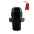 NIPLE 10AN X 3/8- PRETO MTR - Imagem 1