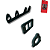 KIT FLANGES COLETOR AP 8V T3 - VT - Imagem 1