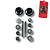 TRAVA DE PARACHOQUE PIN HOOD PRETO - IMP - Imagem 5