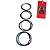 JOGO DE ANEIS DE SEGMENTO 1,2 X 1,2 X 1,5MM  84MM - COPILLAR - Imagem 1