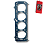 JUNTA DE CABEÇOTE GM VECTRA / CALIBRA 16V 87MM X 2,3 - GENERAL JUNTAS - Imagem 2