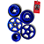 KIT COM 5 POLIAS COM RODA FONICA AZUL  - RGTX - Imagem 1