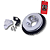 KIT COM 5 POLIAS COM RODA FONICA PRATA - RGTX - Imagem 6