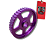 KIT COM 5 POLIAS COM RODA FONICA ROXA - RGTX - Imagem 3