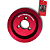 KIT COM 5 POLIAS COM RODA FONICA VERMELHO  - RGTX - Imagem 5