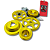 KIT COM 5 POLIAS COM RODA FONICA DOURADA - RGTX - Imagem 2