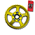 KIT COM 5 POLIAS COM RODA FONICA DOURADA - RGTX - Imagem 4