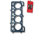 JUNTA DE CABEÇOTE MOTOR AE CHT DE AÇO 78,2MM X 1,8MM - GENERAL JUNTAS - Imagem 2