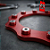 MOLDURA DE ESCAPE 5 POLEGADAS  INOX  + ANODIZADO - VERMELHO - Imagem 3