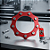MOLDURA DE ESCAPE 5 POLEGADAS  INOX  + ANODIZADO - VERMELHO - Imagem 2
