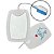 Eletrodo Pás de Choque Adesivas Conector Azul e Branco  (Adulto) Compatível CMOS DRAKE - Imagem 1
