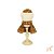 Vestido para Cães Laço e Guia Grid Ocre - Pata Chic - Imagem 4