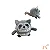 Brinquedo Pelúcia para Cães Bola Saltitante Guaxinim Happy Bouncer - Pawise - Imagem 1