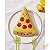 Brinquedo Pelúcia para Cães com Apito Pizza - Toya - Imagem 2