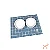 Porta Comedouro Grid Azul - Pata Chic - Imagem 1