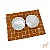 Porta Comedouro Grid Ocre - Pata Chic - Imagem 1
