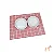 Porta Comedouro Grid Rosa - Pata Chic - Imagem 1