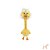 Brinquedo Pelúcia para Cães Cruncheez Stretch Birds XG Amarelo - Kong - Imagem 1