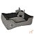 Cama para Cães e Gatos Rubi Black & White Relex - São Pet - Imagem 1
