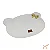 Colchonete para Cães Urso Bear Off White Laço Caramelo - Pata Chic - Imagem 1