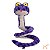 Brinquedo Pelúcia para Cães Cobra de Mola Roxo 100cm - Petta - Imagem 2