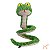 Brinquedo Pelúcia para Cães Cobra de Mola Verde 100cm - Petta - Imagem 2