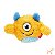 Brinquedo Pelúcia c/ Bolinha para Cães Monstro Baby Cyclope Qmonster G Amarelo - Petta - Imagem 1