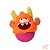 Brinquedo Pelúcia Interativo para Cães Little João Bobo Little Monster Qmonster Laranja - Petta - Imagem 1