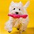 Brinquedo Pelúcia para Cães Festa Peluda Qmonster Coelho - Petta - Imagem 2
