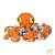Brinquedo Pelúcia Polvo Gigante Laranja - Petta - Imagem 1