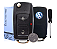 Capa Chave Canivete Volks G5 Fox Gol Polo Voyage Carcaça Vw Kit Bateria + Mini Chave Phillips - Imagem 2