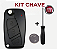 Chave Canivete Capa Carcaça Fiat Uno Stilo Punto Linea Idea + Bateria CR2032 + Mini Chave Phillips - Imagem 2