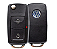 Chave Canivete Capa Volkswagen Gol Fox Polo Voyage G5 Vw 2 e 3 Botões - Imagem 2