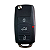 Chave Canivete Capa Volkswagen Gol Fox Polo Voyage G5 Vw 2 e 3 Botões - Imagem 5