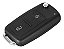 Kit Capa Carcaça Chave Canivete Vw G6 Gol Fox Golf Polo Saveiro +  Mini Chave Phillips + Bateria CR032 - Imagem 4