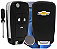 Kit Carcaça Capa Chave Canivete Chevrolet Cruze Onix Tracker Montana Gm + Bateria + Mini Chave Phillips - Imagem 1