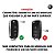 Kit Capa Capinha Emborrachada Silicone + Chave Canivete Vw Gol Fox Golf Up Jetta Voyage G6 Gti + Bateria 3V + Chave de F - Imagem 2