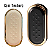 Kit Capa Carcaça Chave Canivete + Capa Silicone Chave Fiat Bravo Grand Siena Palio Punto 500 - Branco/Dourado - Imagem 3