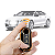 Kit Capa Carcaça Chave Canivete + Capa Silicone Chave Fiat Bravo Grand Siena Palio Punto 500 - Preto/Dourado - Imagem 3